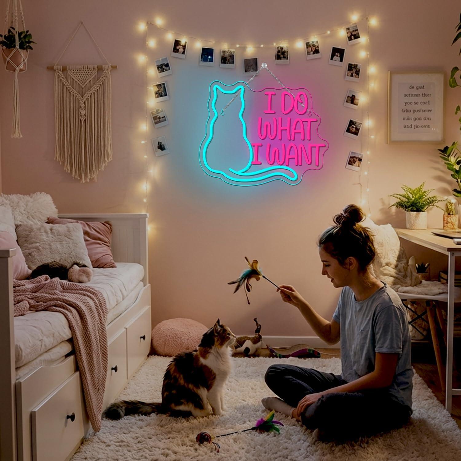 Cat Neon Sign USB Dimmable LED - đánh giá và giá Gaming Accessories Shop