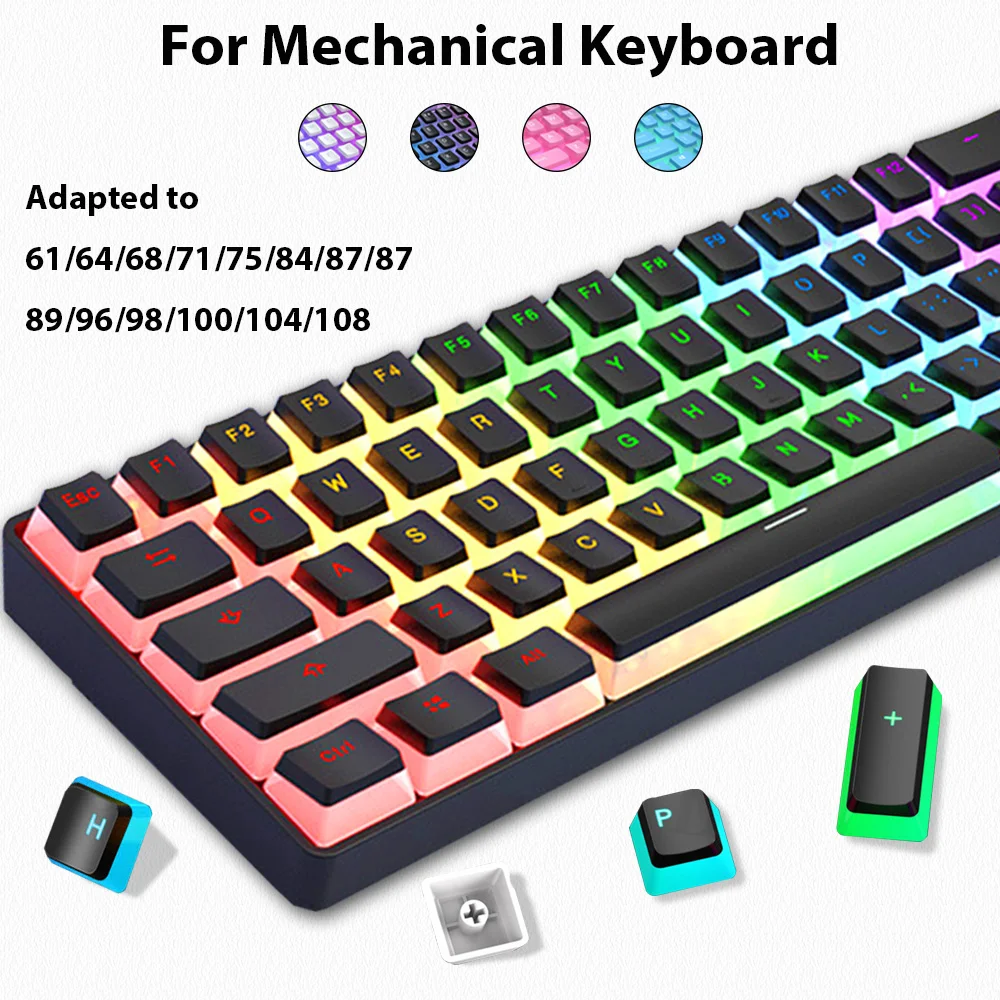 Bộ 129 nút bấm Pudding Keycaps - đánh giá và giá Gaming Accessories Aesthetic