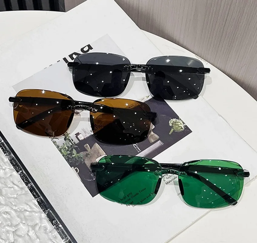 Rimless Stylish Trendy Sunglas - đánh giá và giá Gaming Accessories Rack